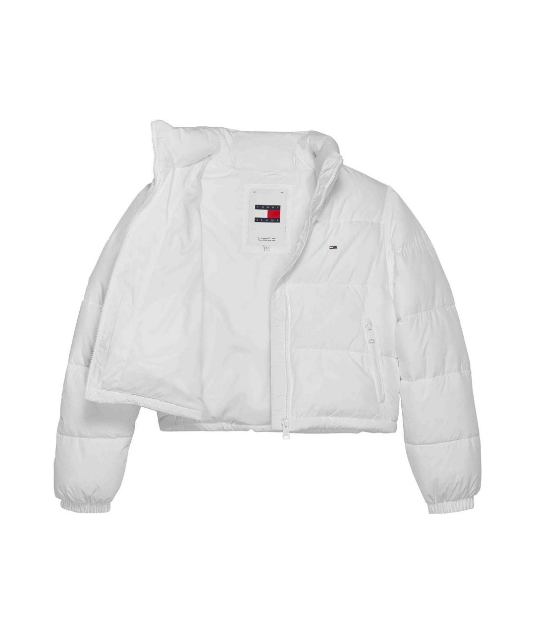 TOMMY HILFIGER Белая полиэстеровая куртка, фото 2