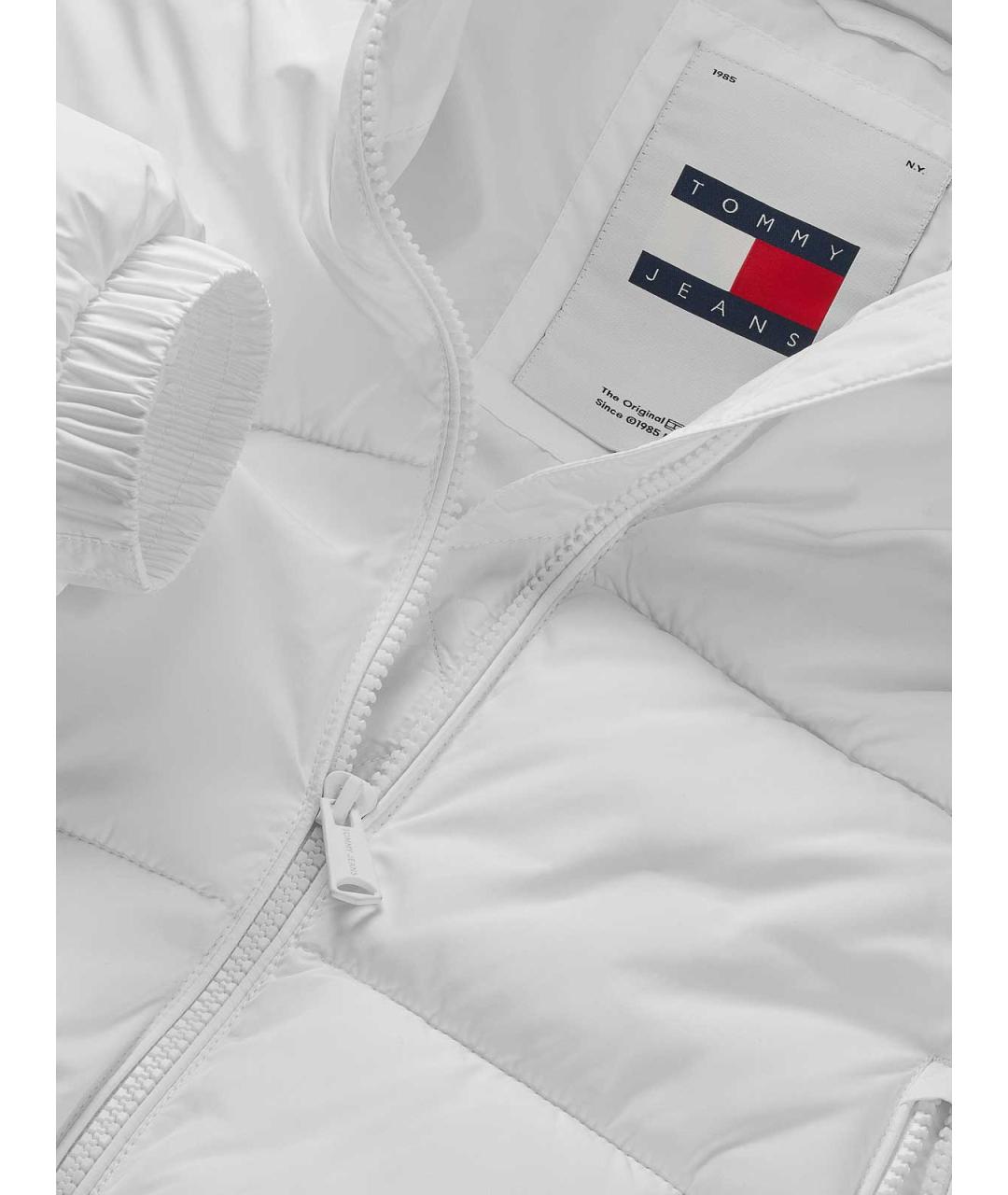 TOMMY HILFIGER Белая полиэстеровая куртка, фото 4