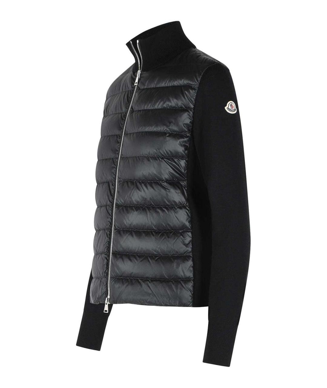 MONCLER Черная полиамидовая куртка, фото 3