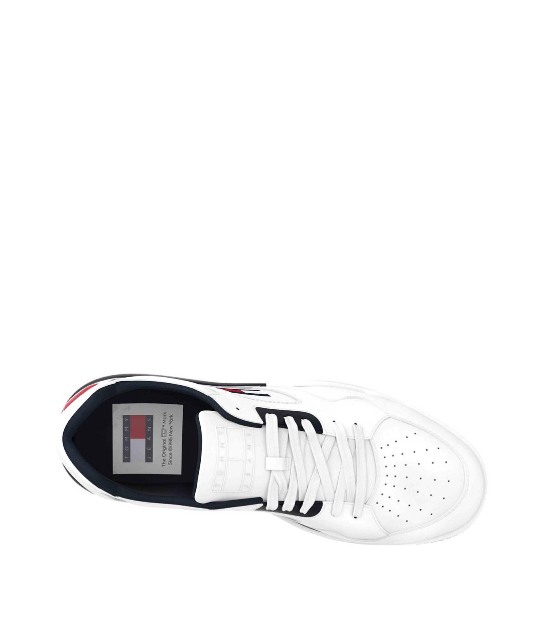 TOMMY HILFIGER Белые кожаные низкие кроссовки / кеды, фото 3