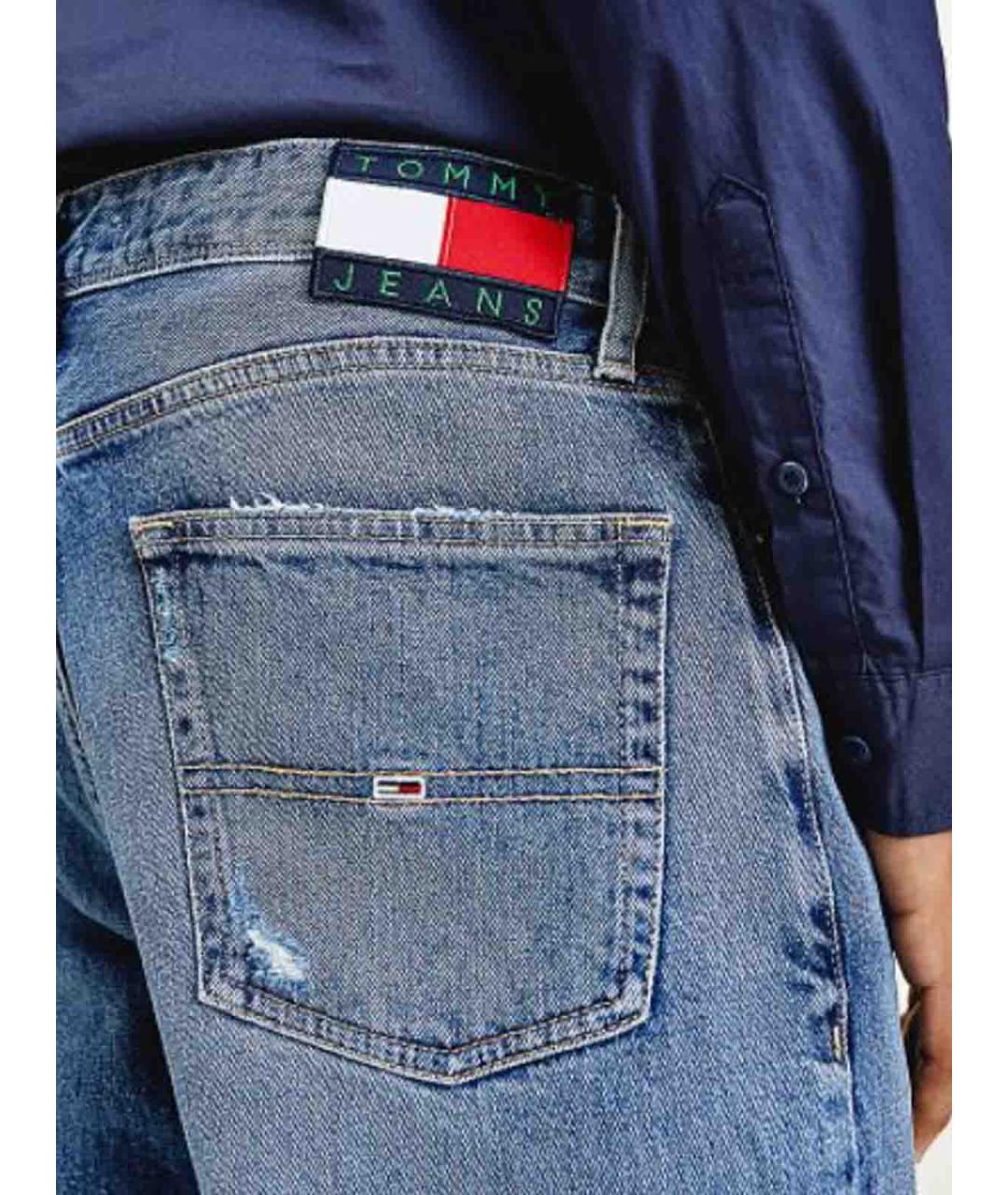 TOMMY HILFIGER Синие хлопковые прямые джинсы, фото 2