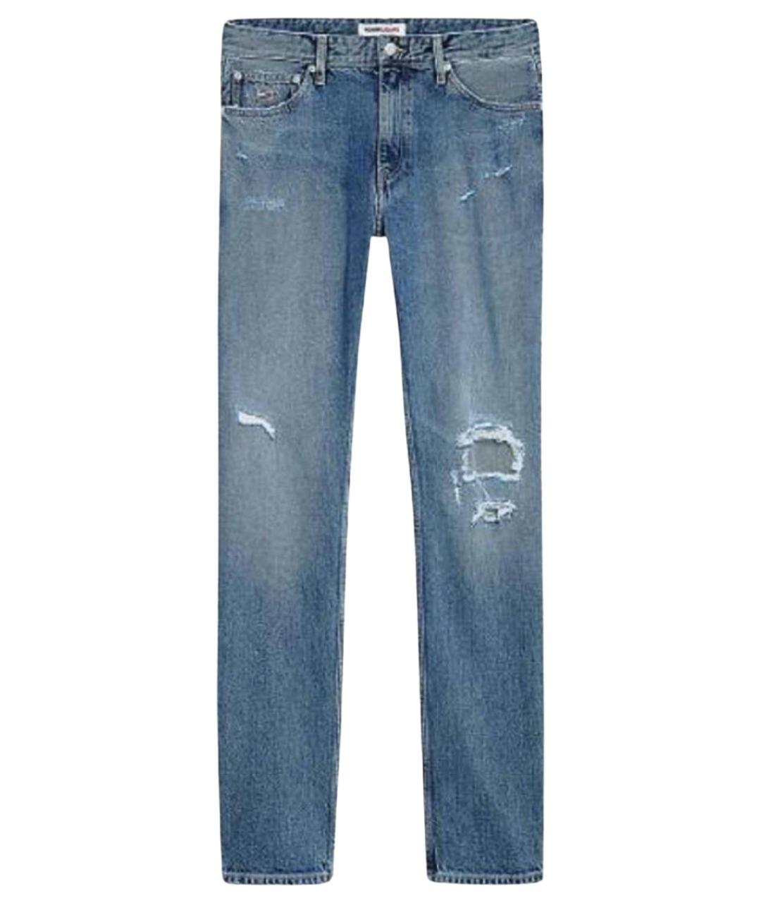 TOMMY HILFIGER Синие хлопковые прямые джинсы, фото 1