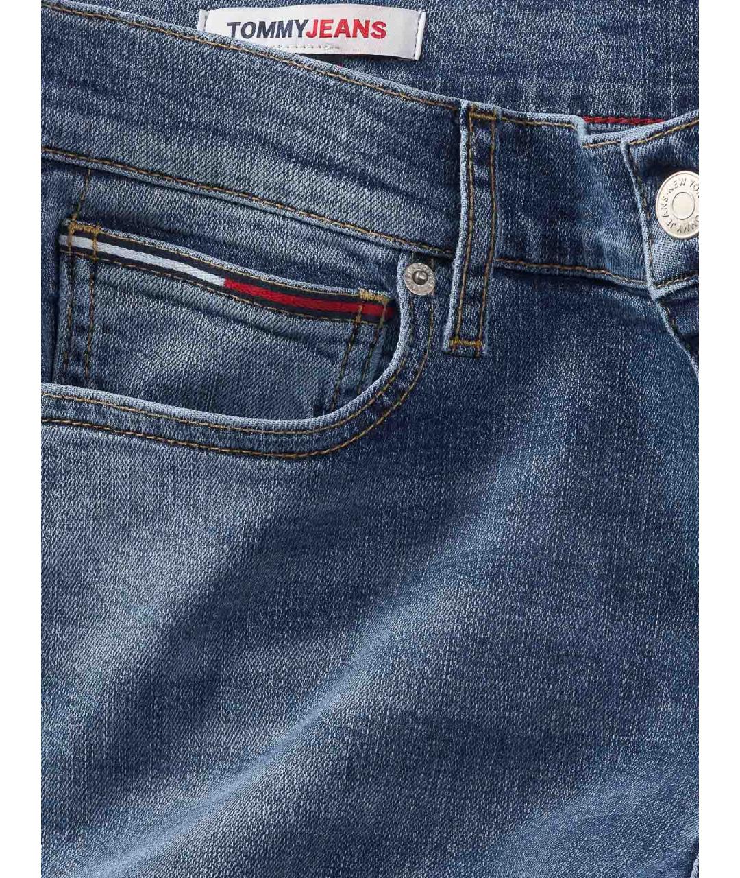 TOMMY HILFIGER Синие хлопковые джинсы скинни, фото 3