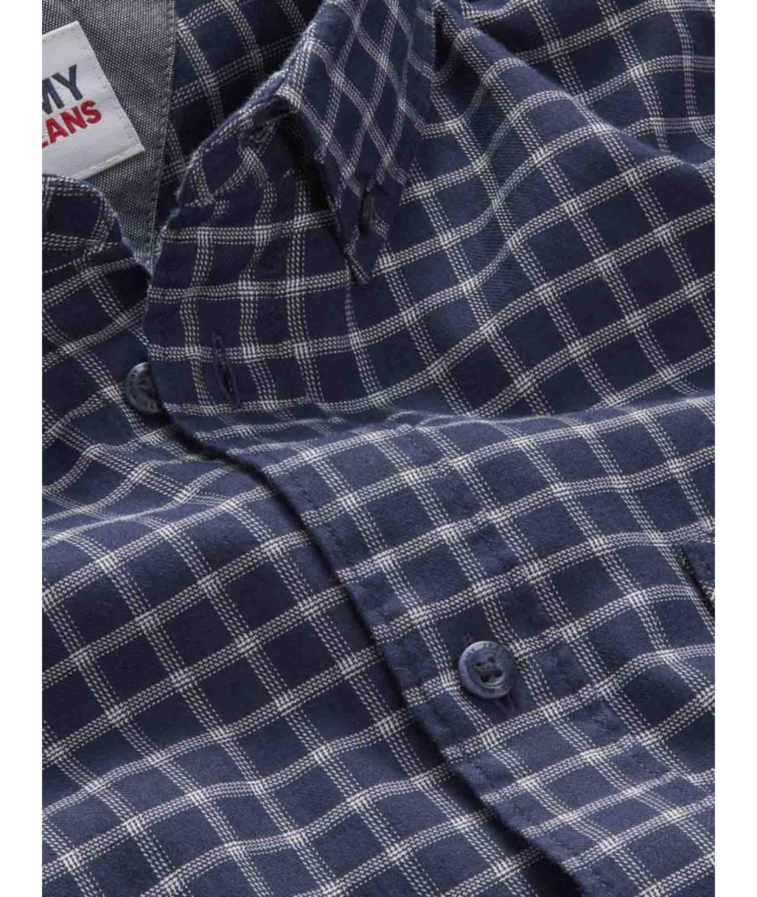 TOMMY HILFIGER Синяя хлопковая кэжуал рубашка, фото 3