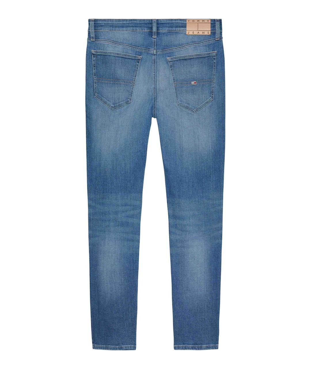 TOMMY HILFIGER Синие хлопковые прямые джинсы, фото 2