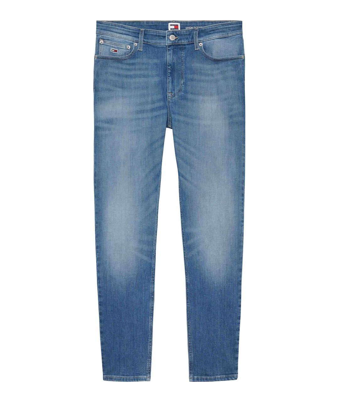 TOMMY HILFIGER Синие хлопковые прямые джинсы, фото 1