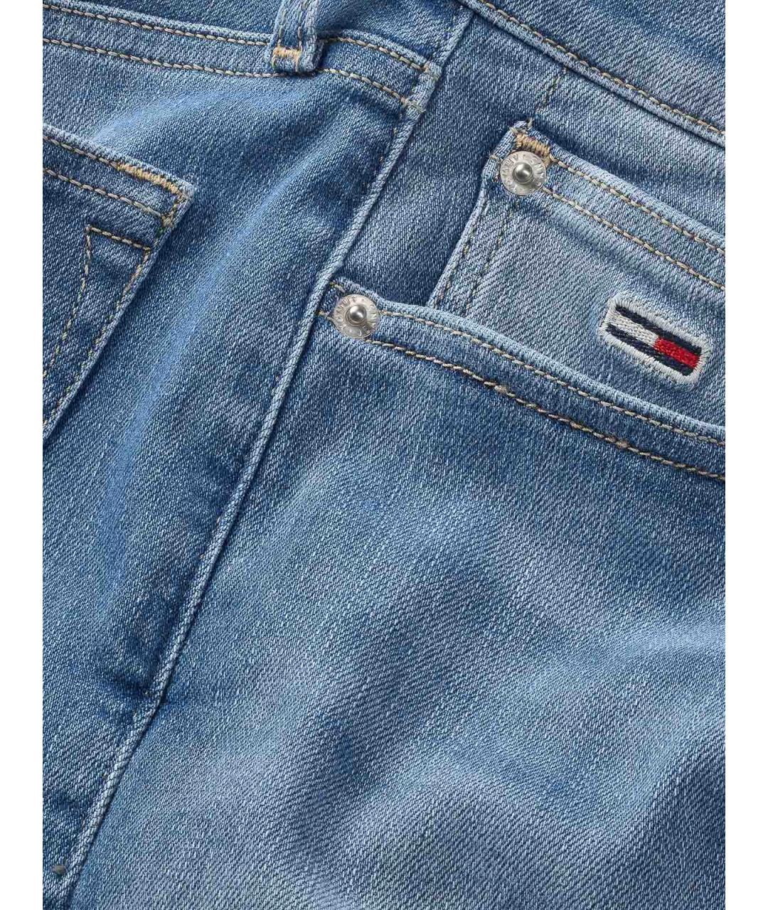 TOMMY HILFIGER Синие хлопковые прямые джинсы, фото 3