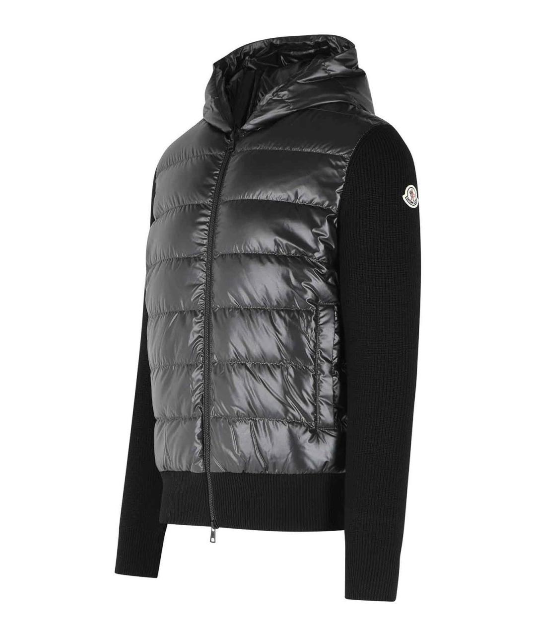 MONCLER Черная полиэстеровая куртка, фото 3