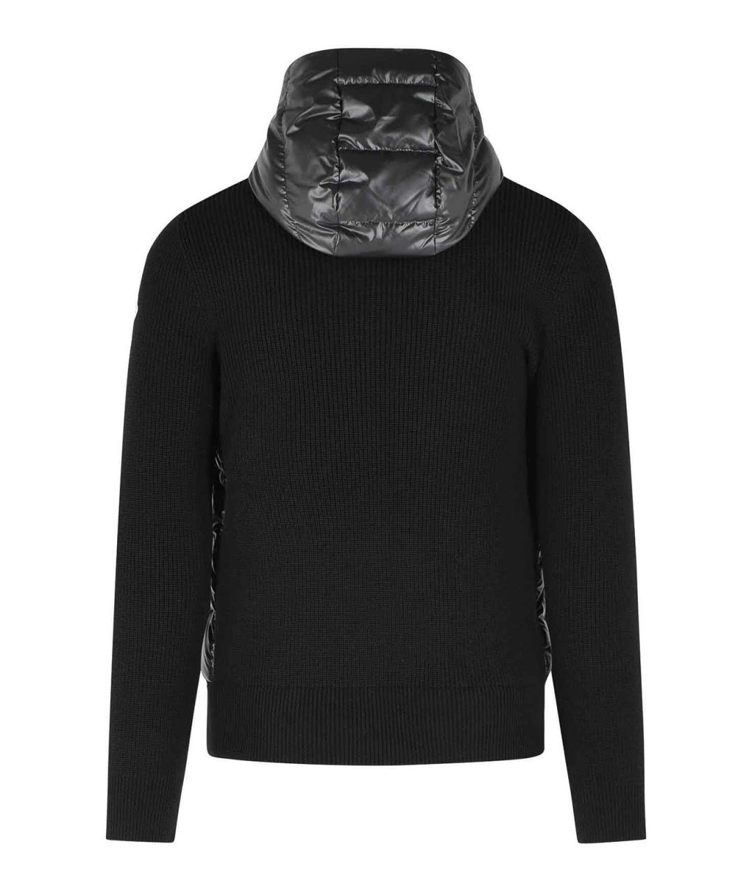 MONCLER Черная полиэстеровая куртка, фото 2