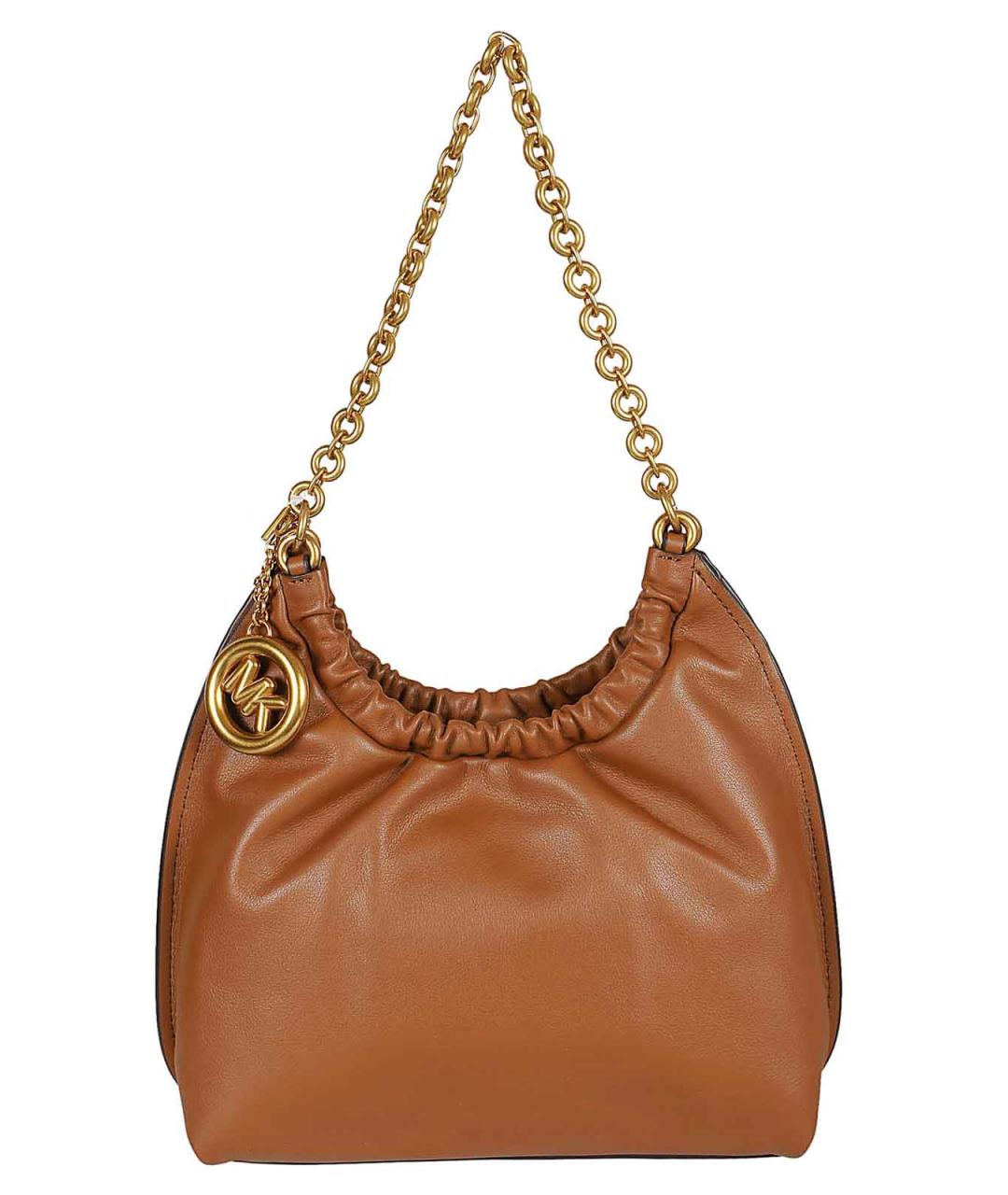 MICHAEL KORS Коричневая кожаная сумка тоут, фото 3