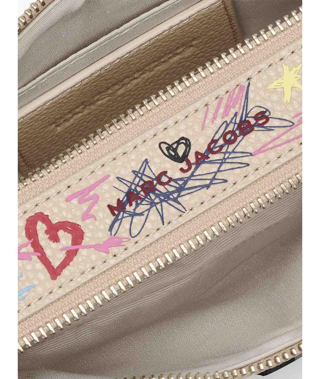 MARC JACOBS Бежевая кожаная сумка через плечо, фото 5