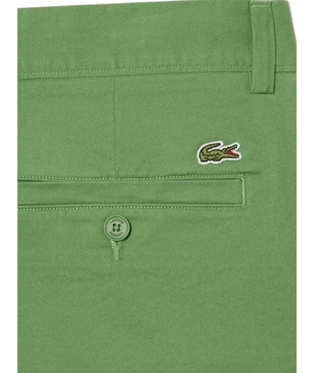 LACOSTE Зеленые хлопковые шорты, фото 3