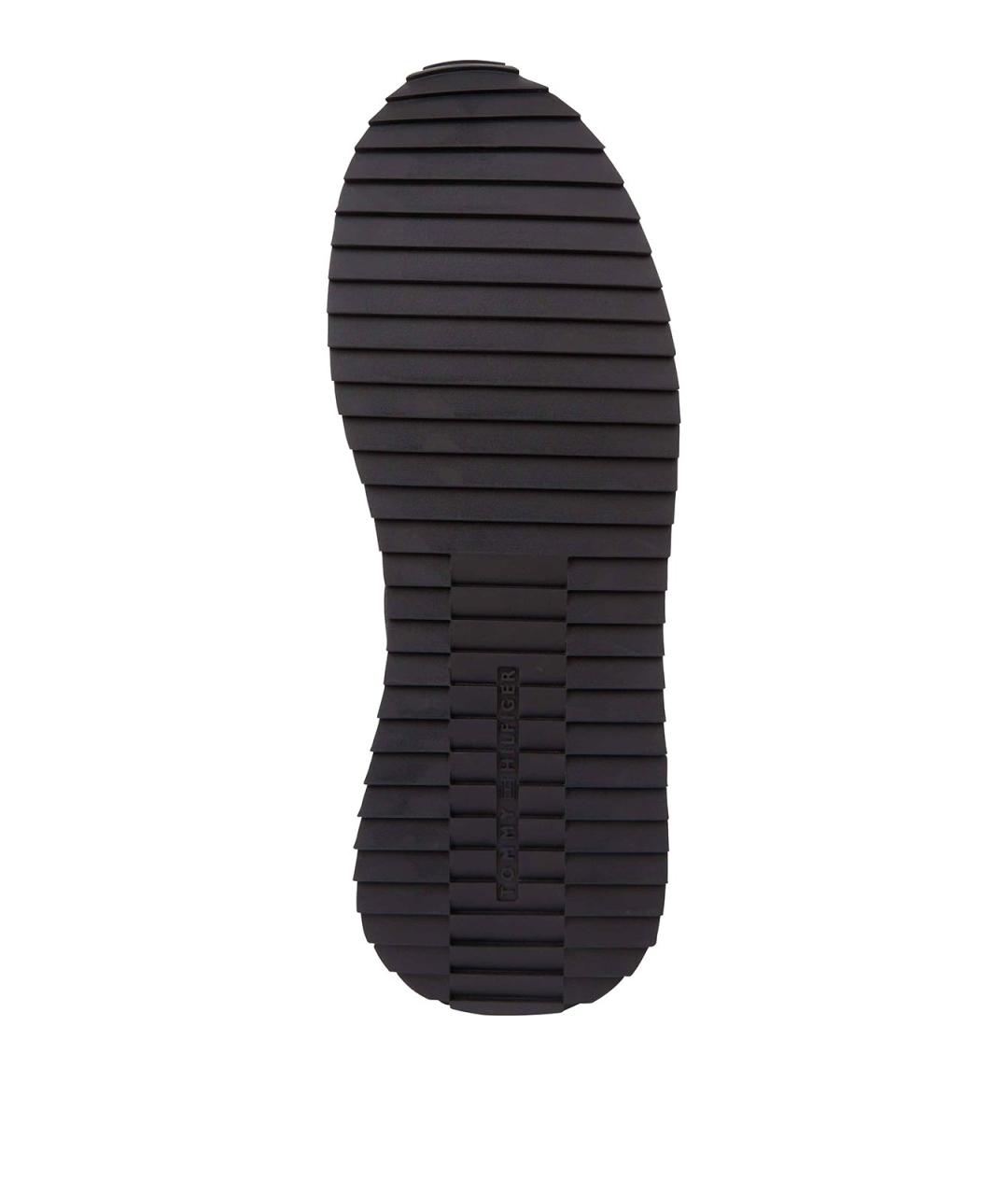 TOMMY HILFIGER Черные текстильные низкие кроссовки / кеды, фото 4