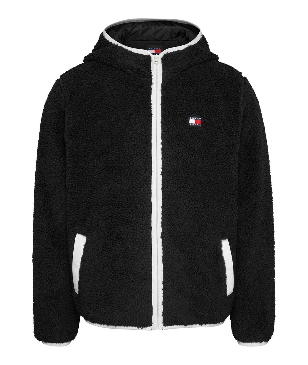 TOMMY HILFIGER Черная полиэстеровая куртка, фото 1