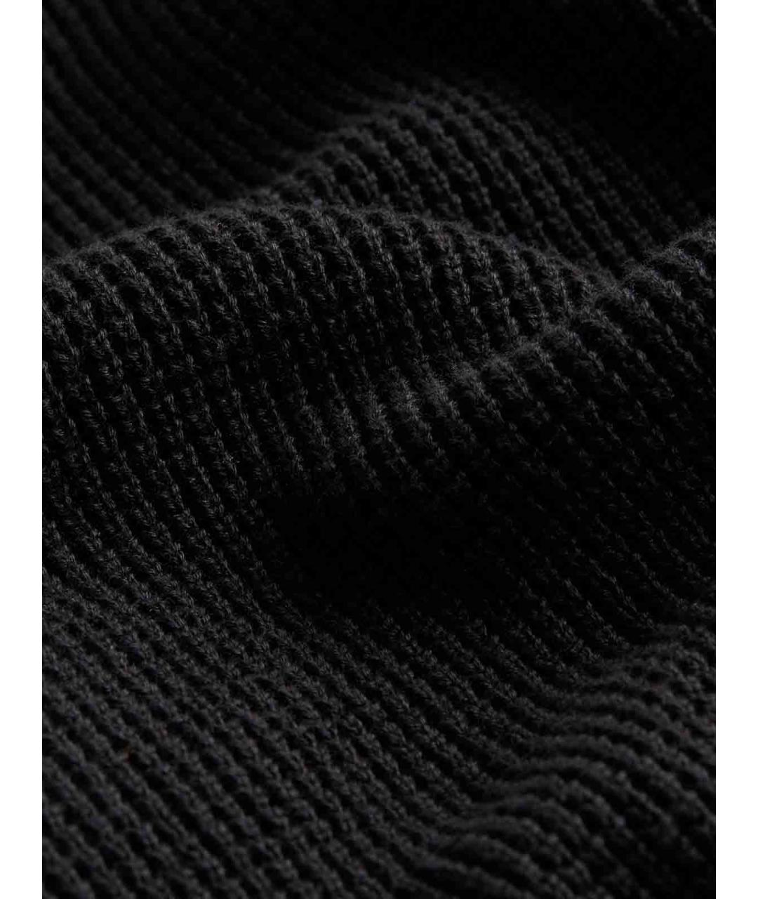 CALVIN KLEIN Черный хлопковый джемпер / свитер, фото 4
