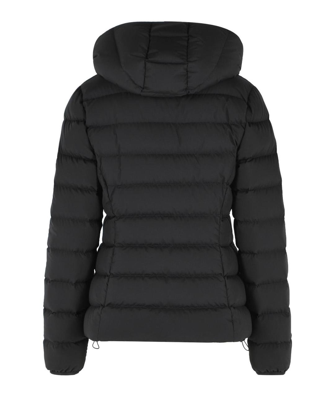 MONCLER Черный полиэстеровый пуховик, фото 2