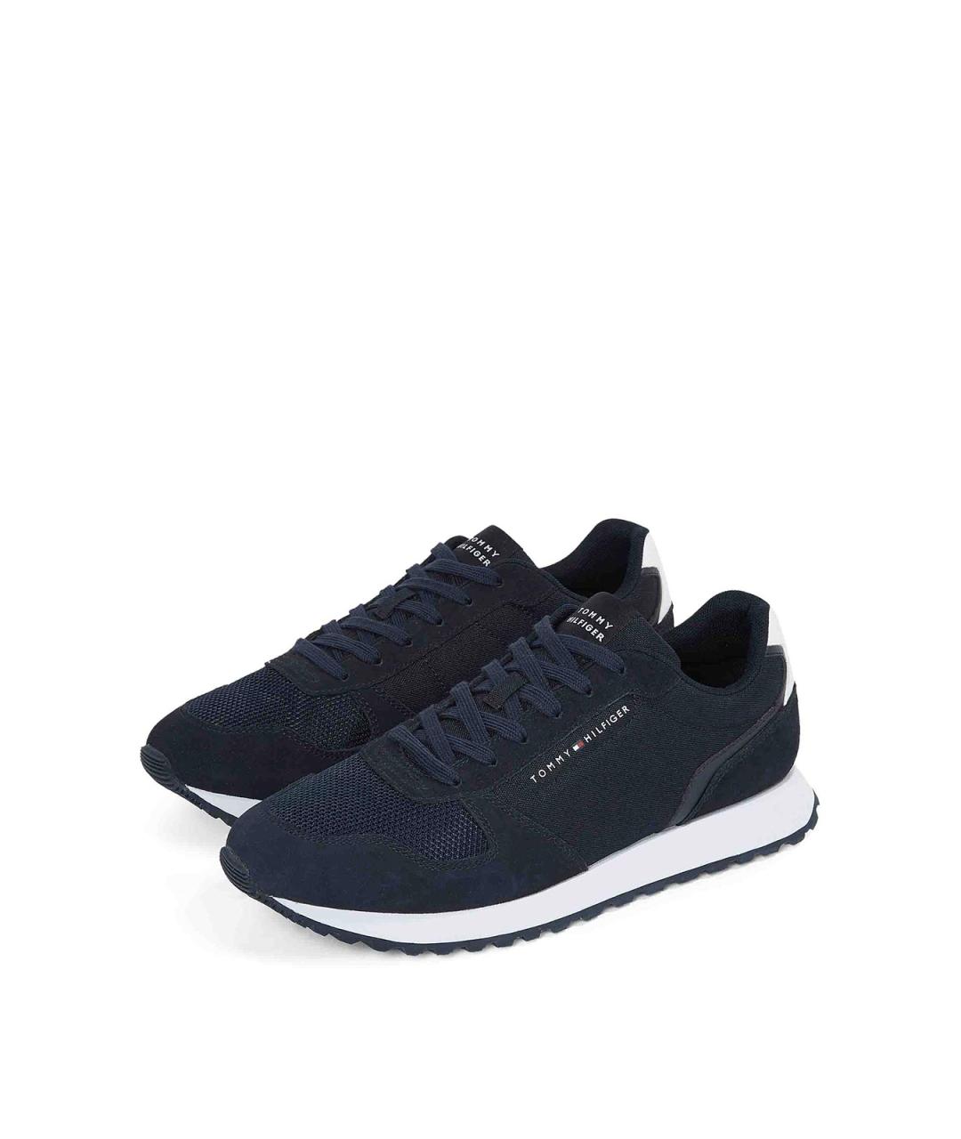 TOMMY HILFIGER Синие текстильные низкие кроссовки / кеды, фото 3
