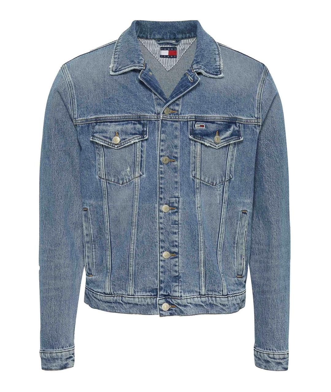 TOMMY HILFIGER Синяя хлопковая куртка, фото 1