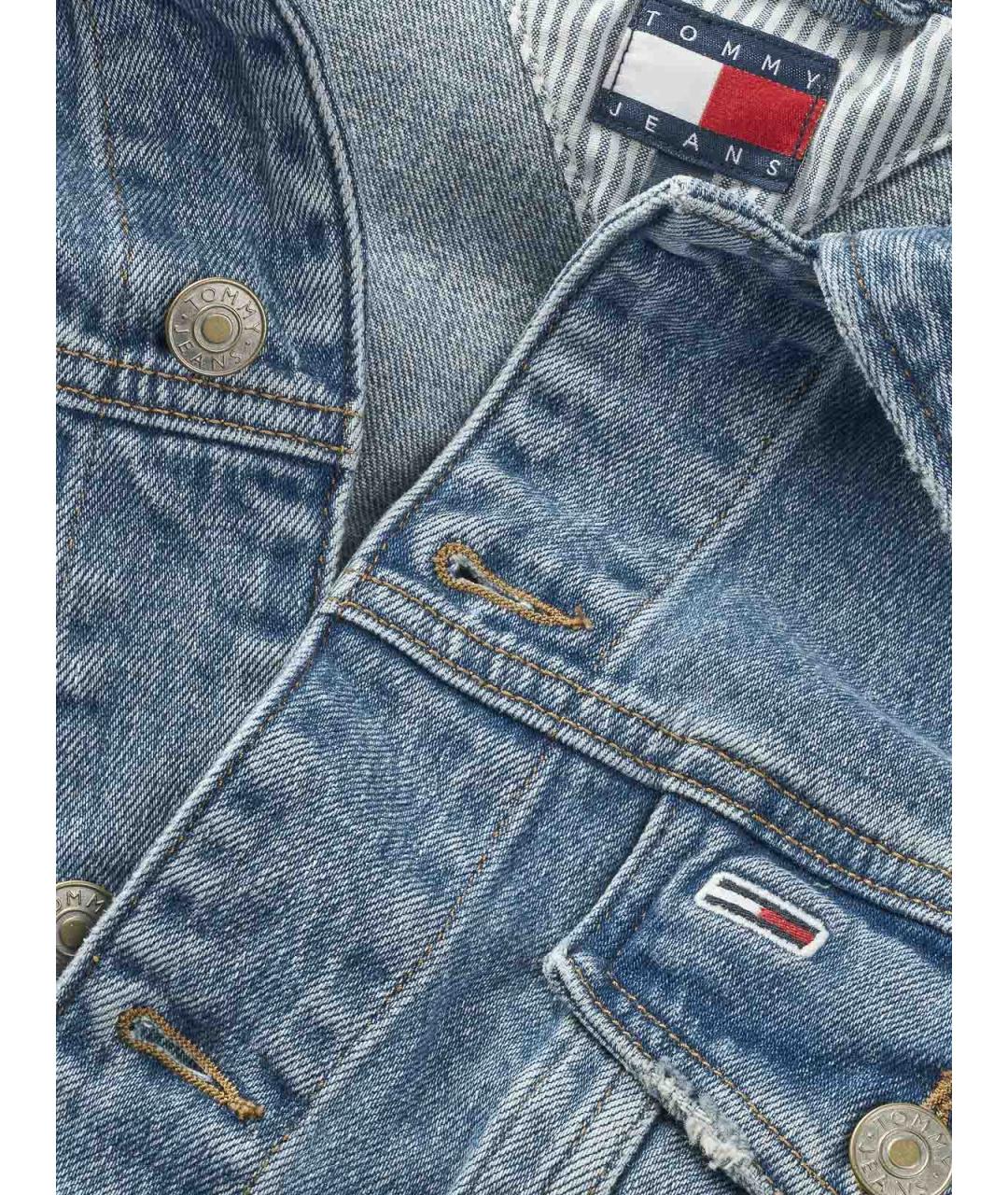 TOMMY HILFIGER Синяя хлопковая куртка, фото 3