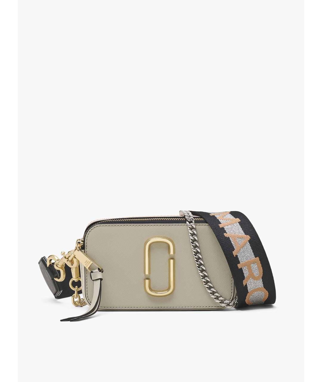 MARC JACOBS Серая кожаная сумка через плечо, фото 4