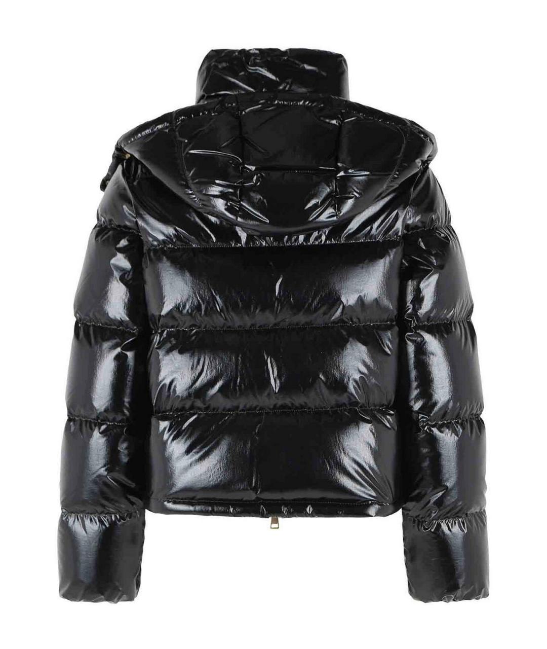 MONCLER Черный полиамидовый пуховик, фото 2