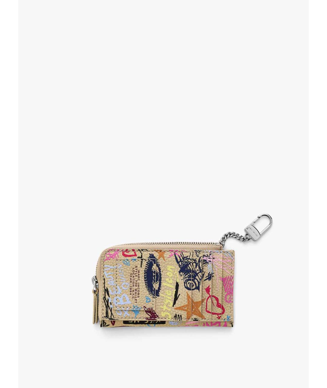 MARC JACOBS Бежевый кожаный кошелек, фото 2