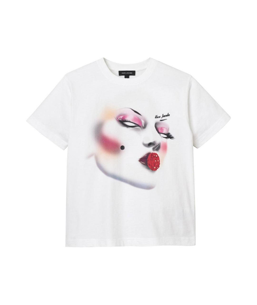 MARC JACOBS Белая хлопковая футболка, фото 1