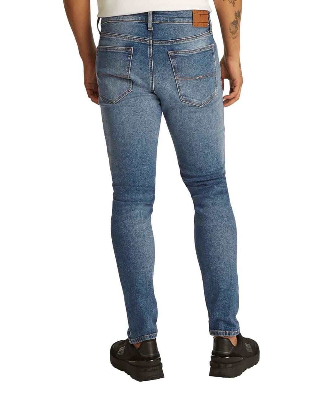 TOMMY HILFIGER Синие хлопковые джинсы скинни, фото 6