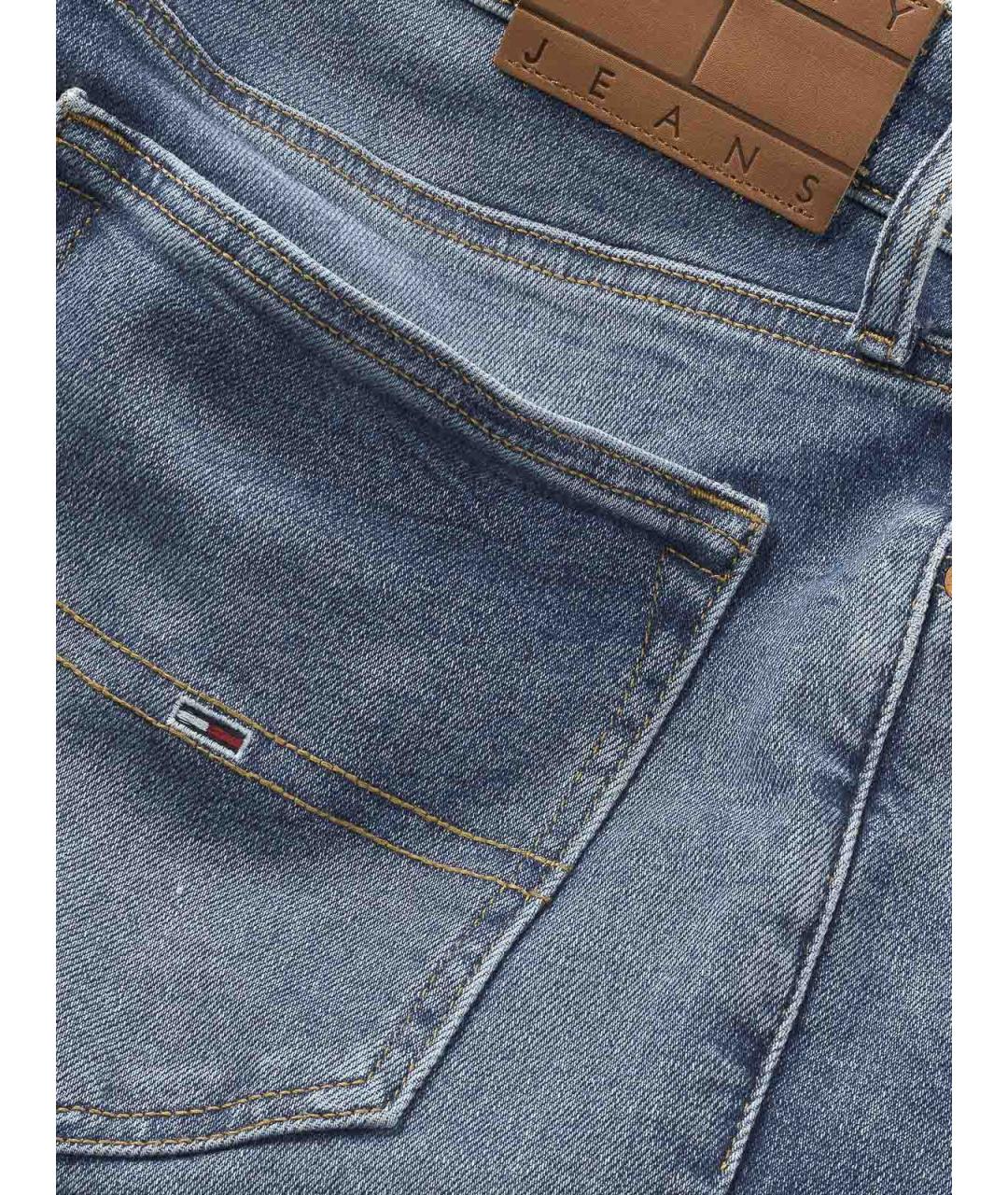 TOMMY HILFIGER Синие хлопковые джинсы скинни, фото 3