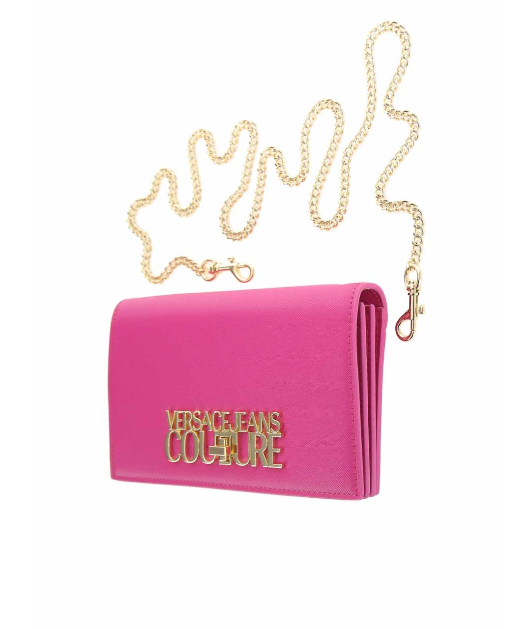 VERSACE JEANS COUTURE Розовый полиуретановый кошелек, фото 2
