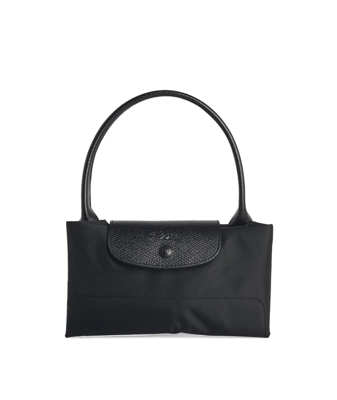 LONGCHAMP Черная тканевая сумка тоут, фото 1