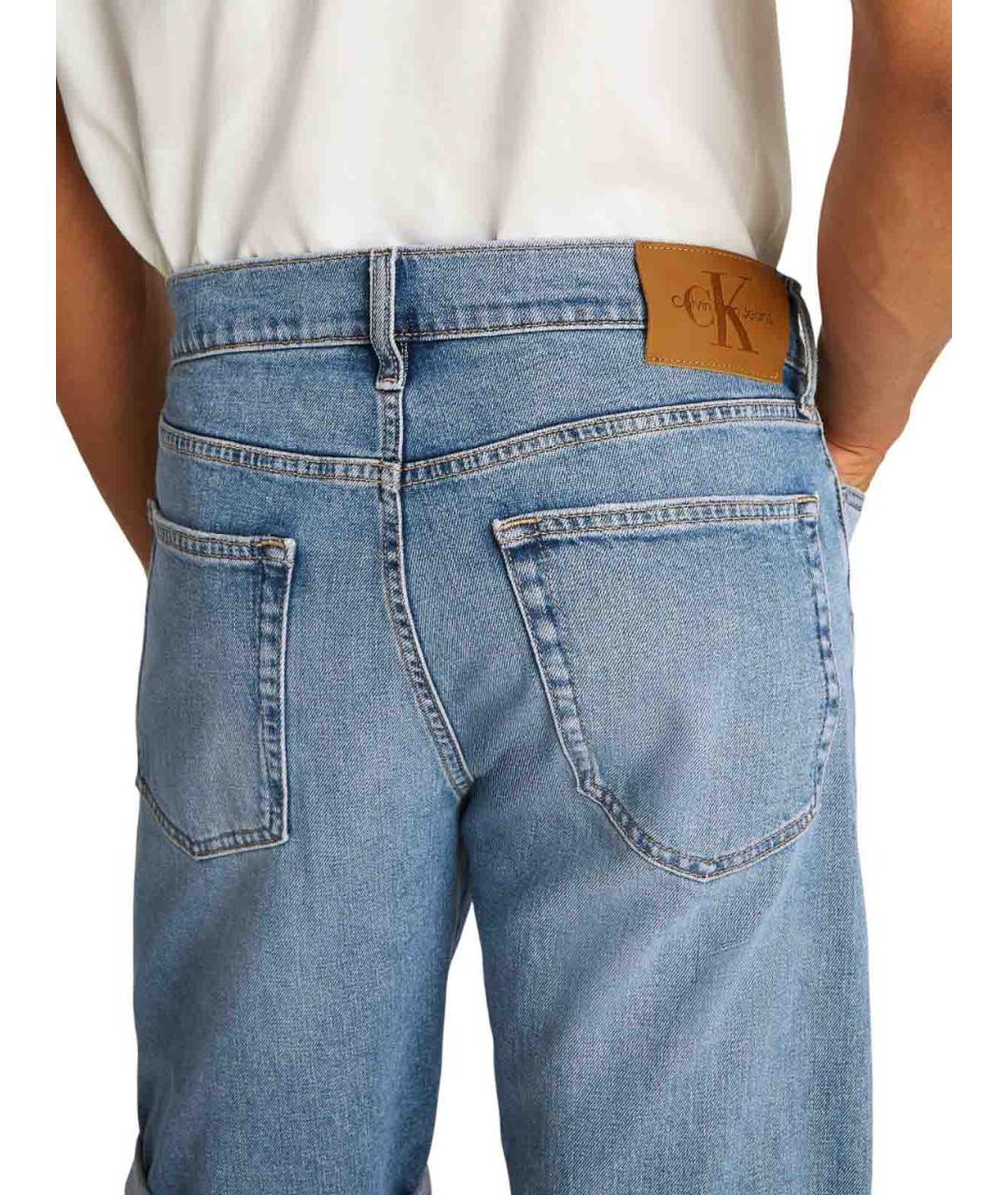 CALVIN KLEIN Голубые хлопковые шорты, фото 6