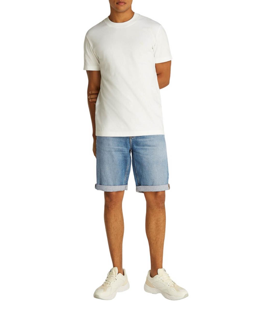 CALVIN KLEIN Голубые хлопковые шорты, фото 4