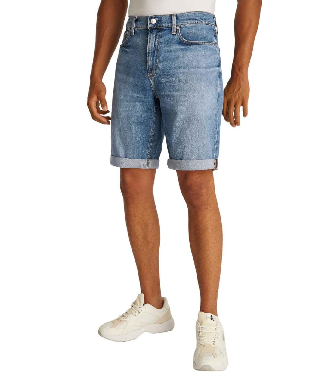 CALVIN KLEIN Голубые хлопковые шорты, фото 3