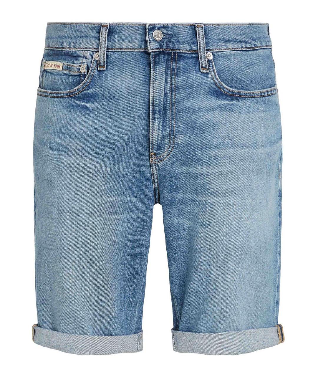 CALVIN KLEIN Голубые хлопковые шорты, фото 1