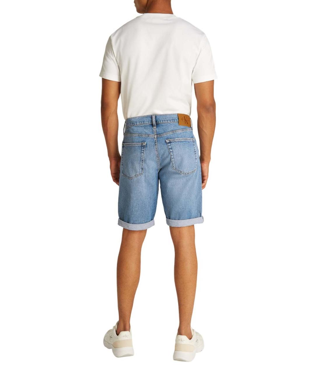 CALVIN KLEIN Голубые хлопковые шорты, фото 5