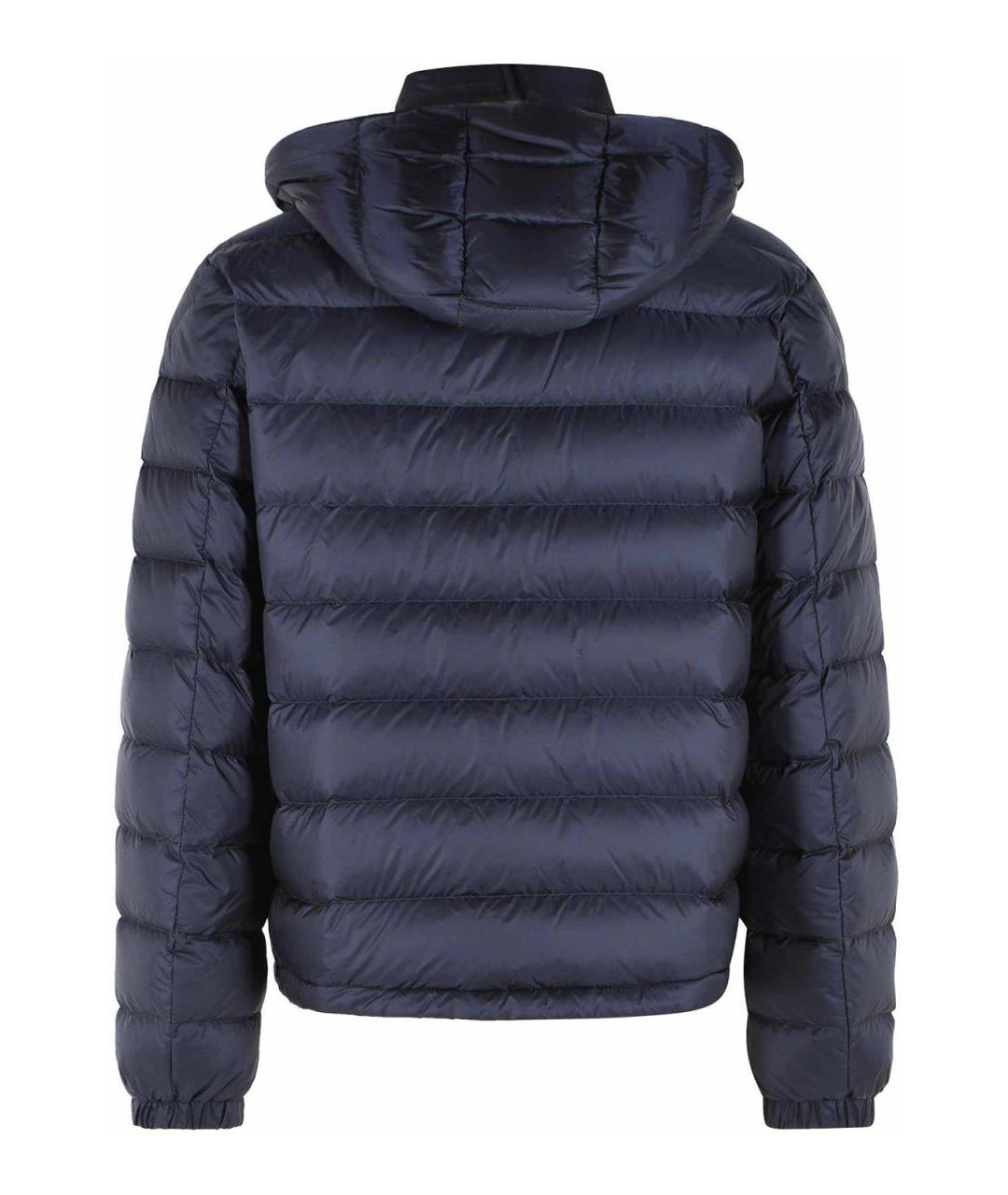 MONCLER Синий полиамидовый пуховик, фото 2