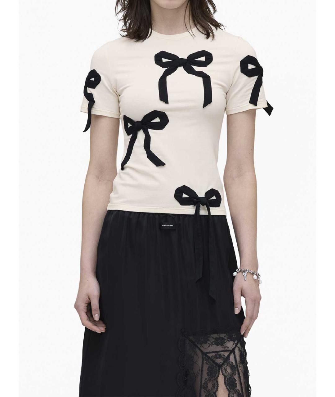 MARC JACOBS Белая хлопковая футболка, фото 4