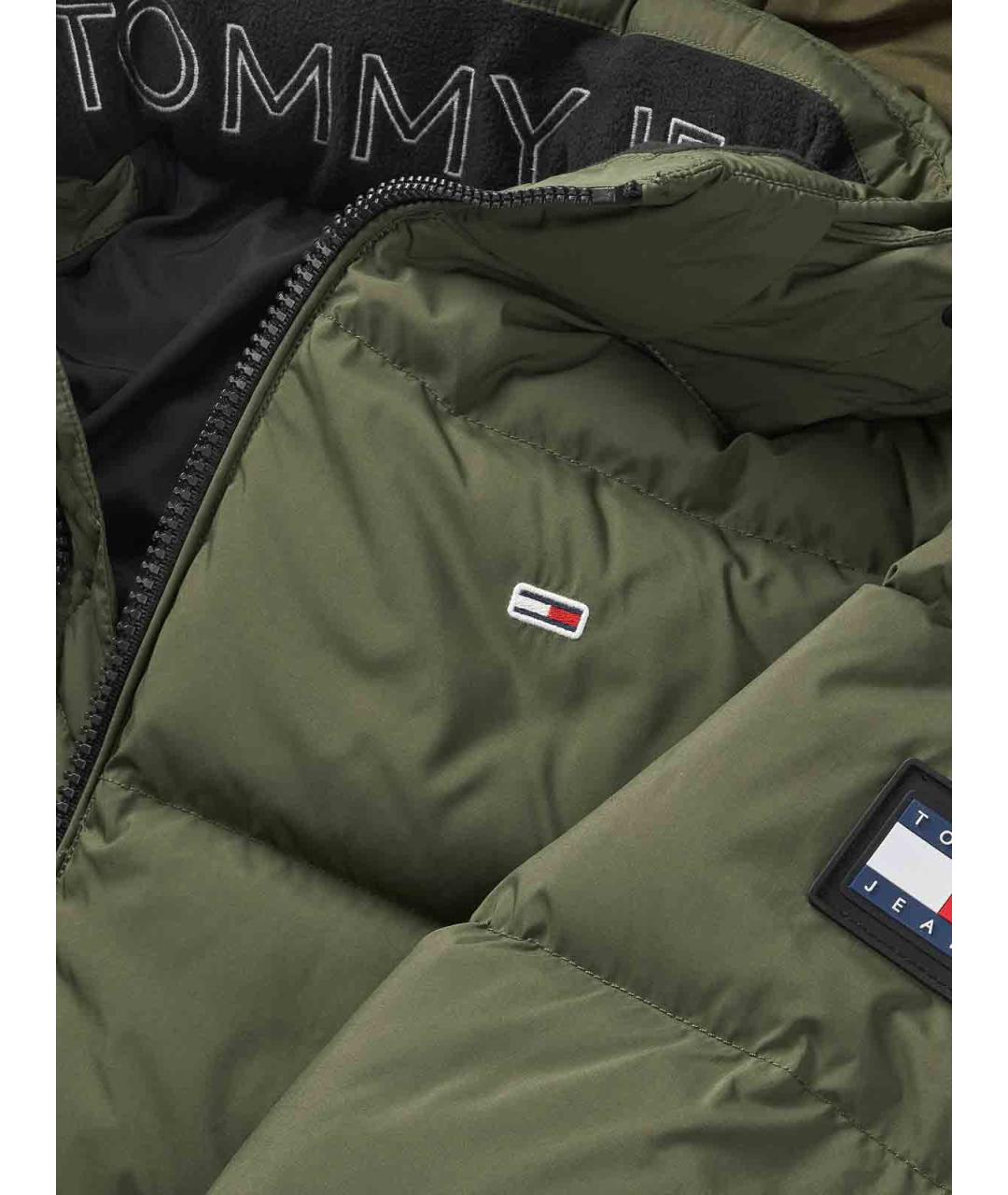 TOMMY HILFIGER Зеленая полиэстеровая куртка, фото 4