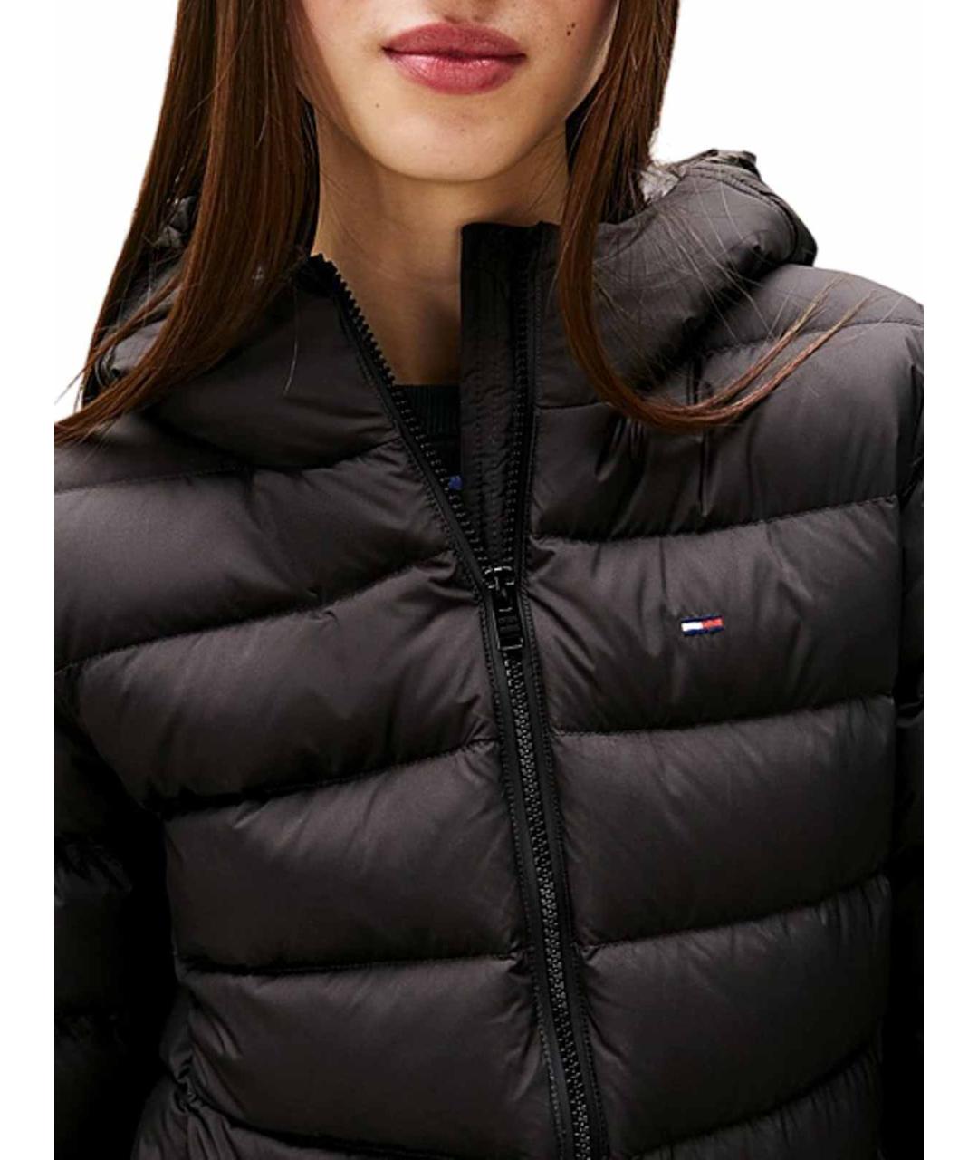 TOMMY HILFIGER Черная полиэстеровая куртка, фото 7