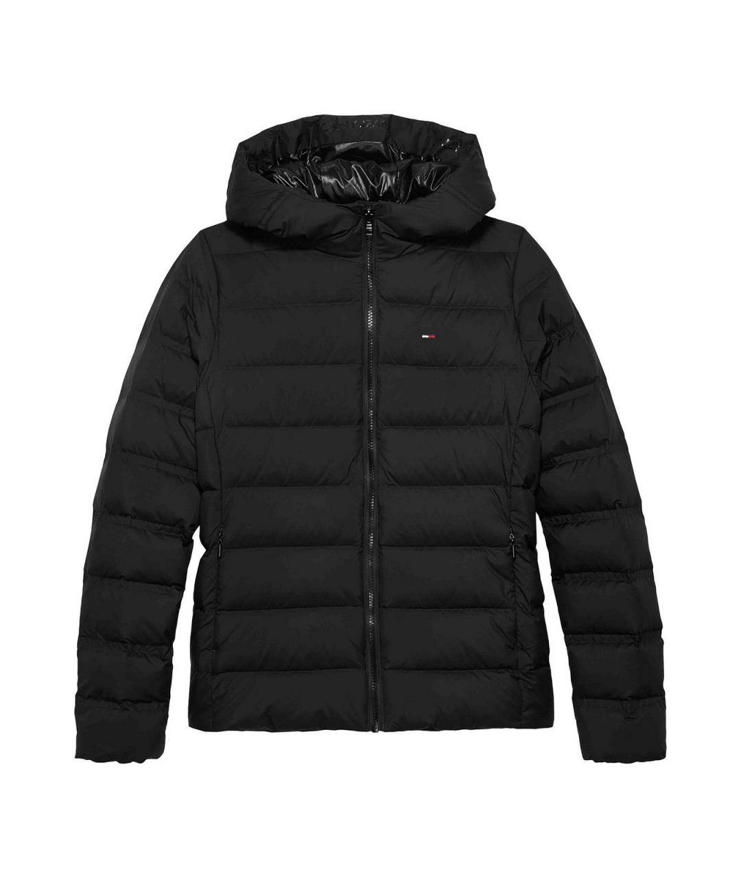 TOMMY HILFIGER Черная полиэстеровая куртка, фото 1