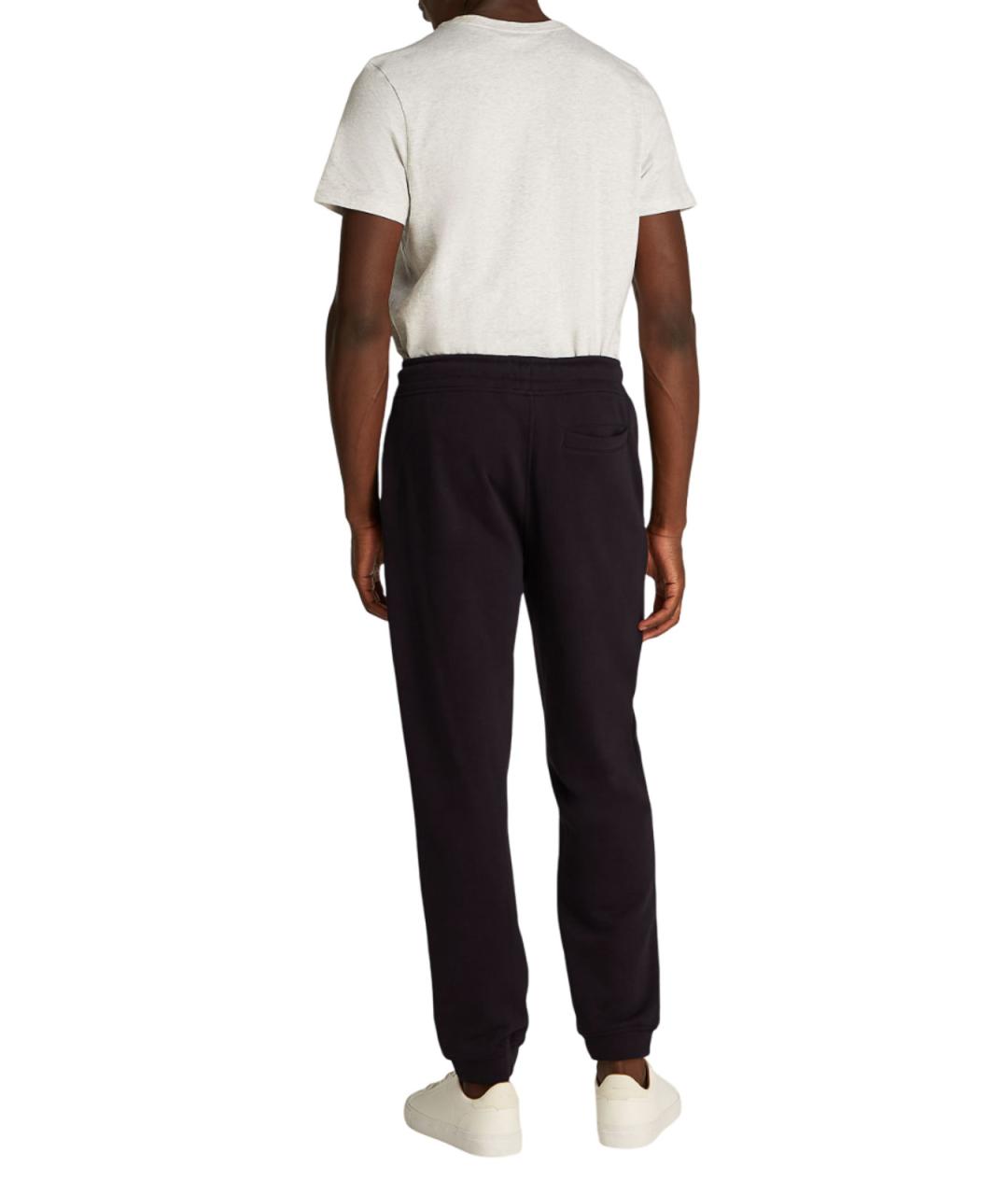 CALVIN KLEIN Черные хлопковые повседневные брюки, фото 6