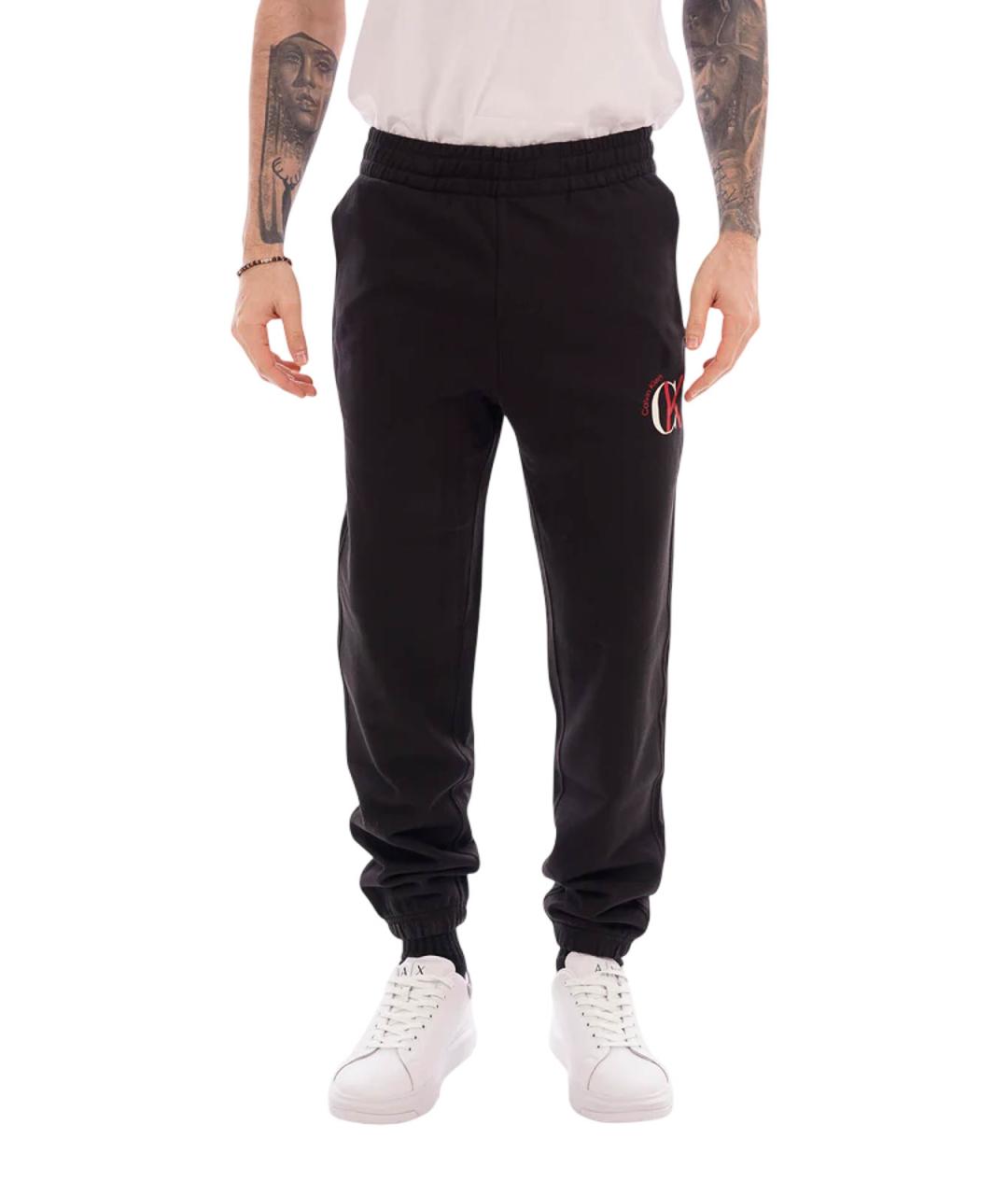 CALVIN KLEIN Черные хлопковые повседневные брюки, фото 5