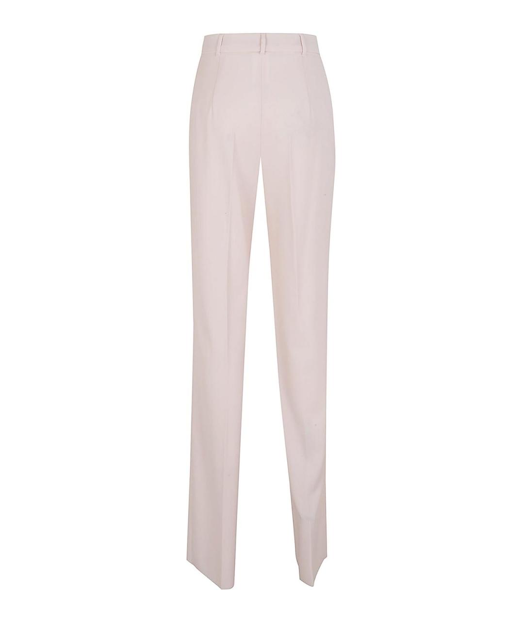 MAX MARA Розовые шерстяные брюки узкие, фото 2
