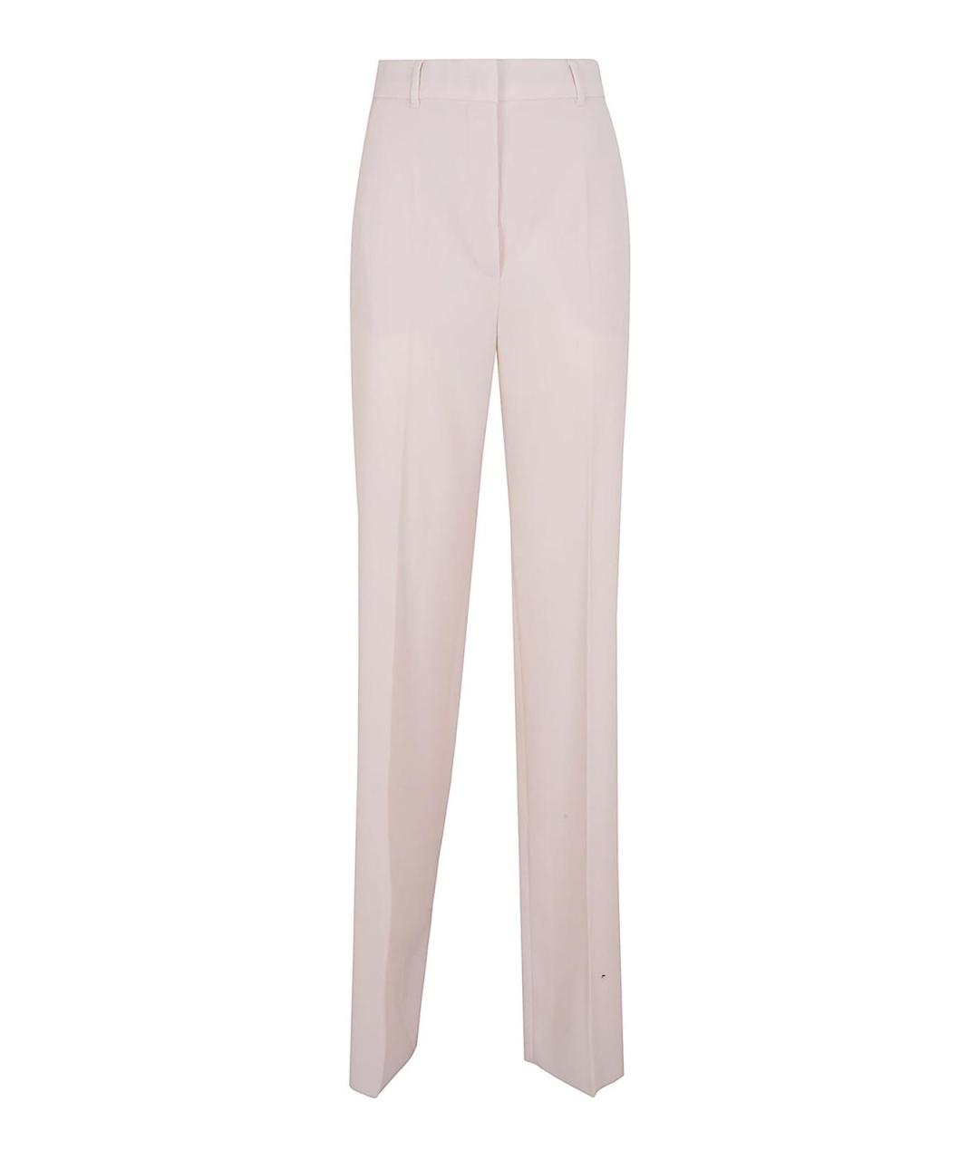 MAX MARA Розовые шерстяные брюки узкие, фото 1