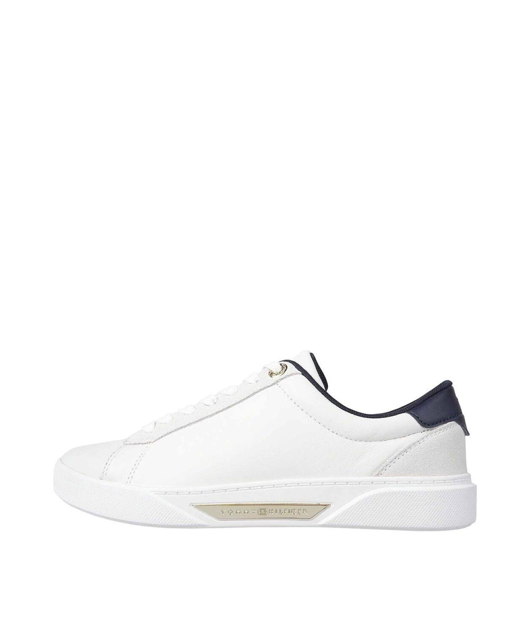 TOMMY HILFIGER Белые кожаные кеды, фото 5