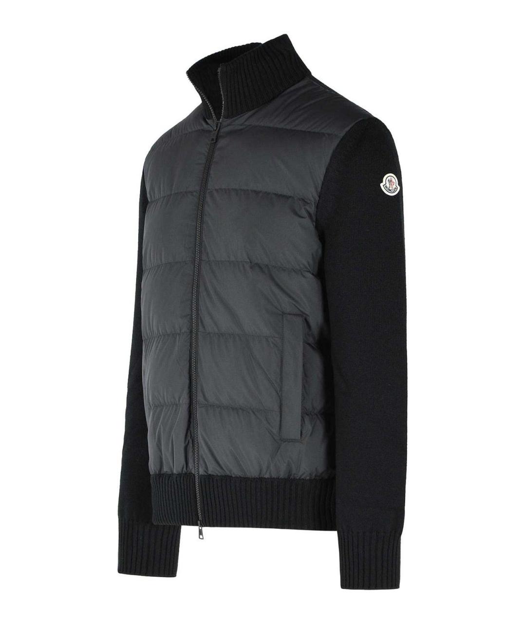 MONCLER Черная хлопковая куртка, фото 3