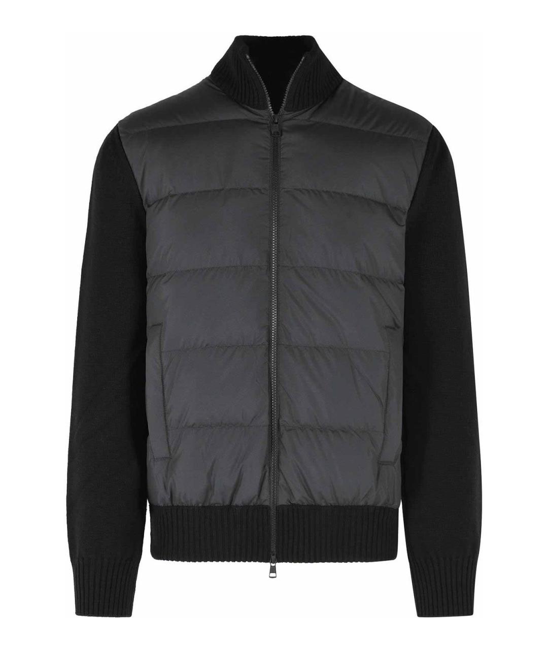 MONCLER Черная хлопковая куртка, фото 1