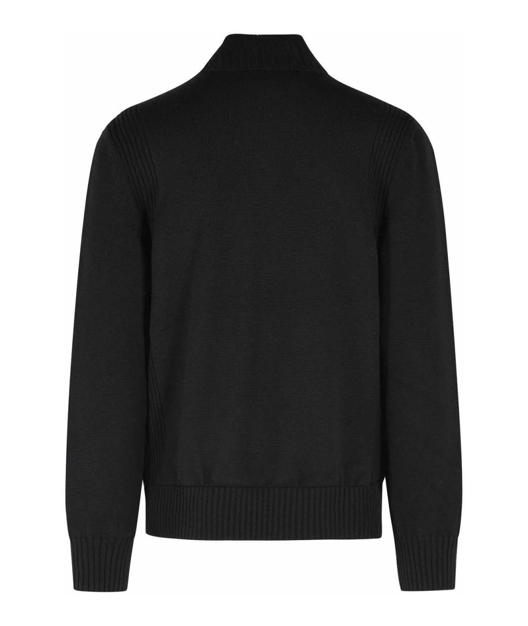 MONCLER Черная хлопковая куртка, фото 2