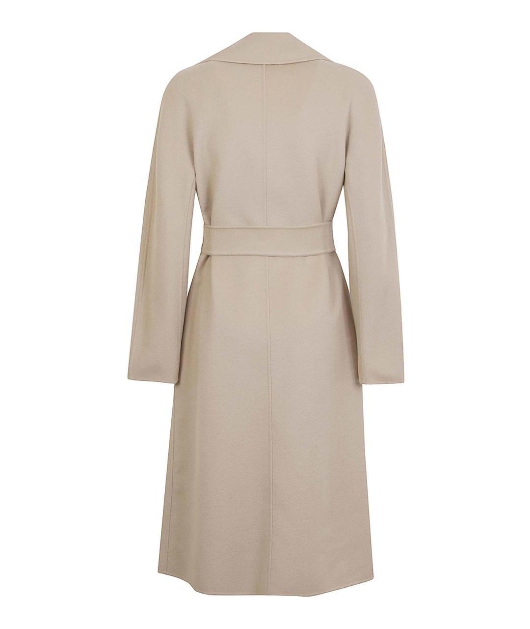 MAX MARA Бежевое шерстяное пальто, фото 2